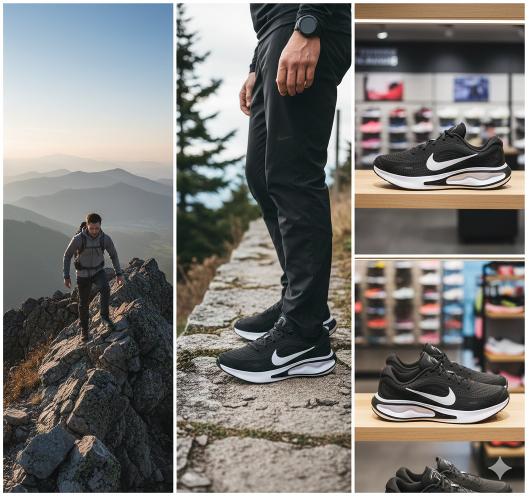 NIKE – JUST DO IT | Noir profond – Chaussures de sport élégantes