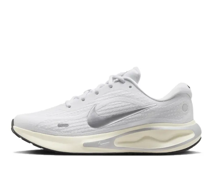 NIKE – JUST DO IT | Blanc/Argent – Chaussures de sport stylées et légères