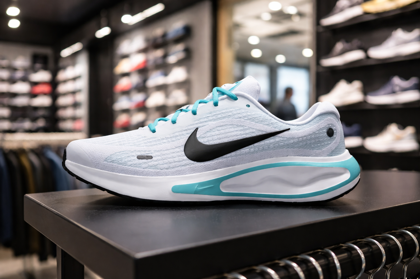NIKE – JUST DO IT | Blanc/Vert turquoise – Chaussures de sport dynamiques