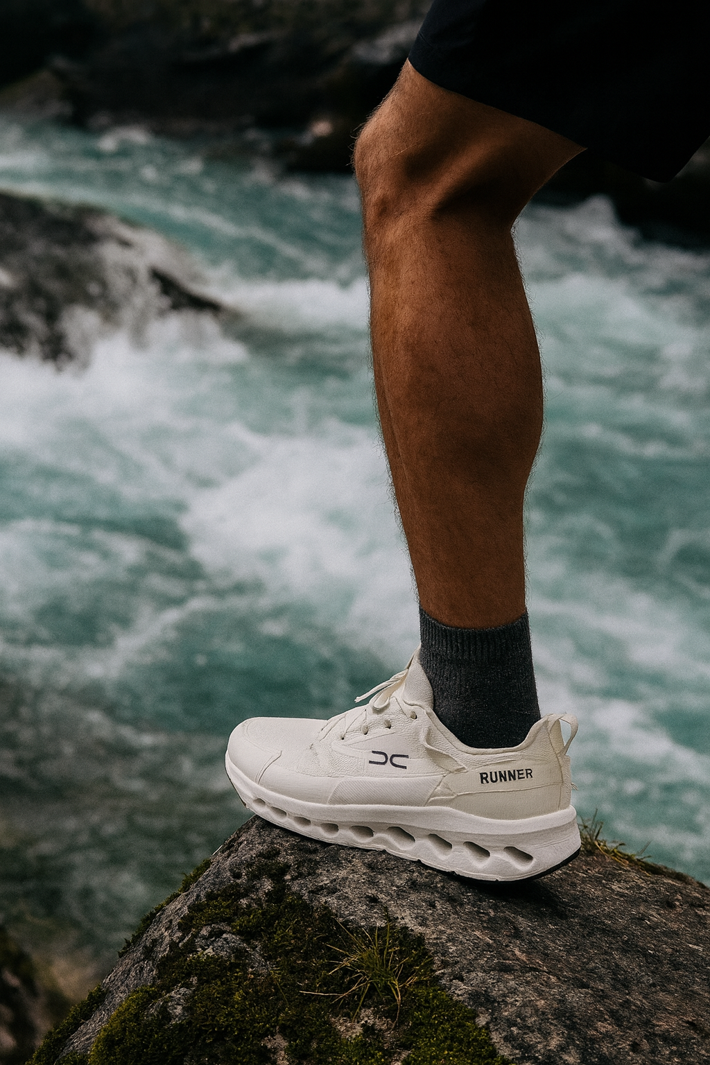 RUNNER – Chaussures de sport blanches, légères et stylées